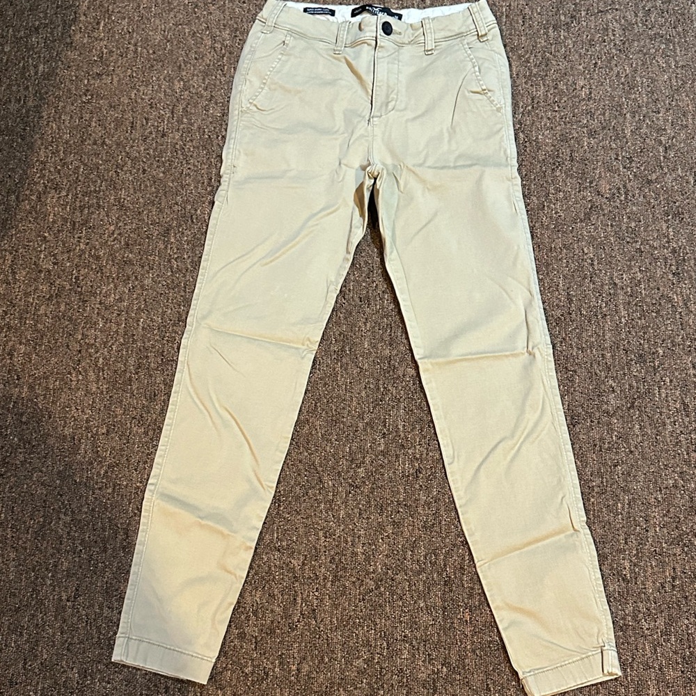 Hollister Men’s Super Skinny Beige Chinos 26/30
